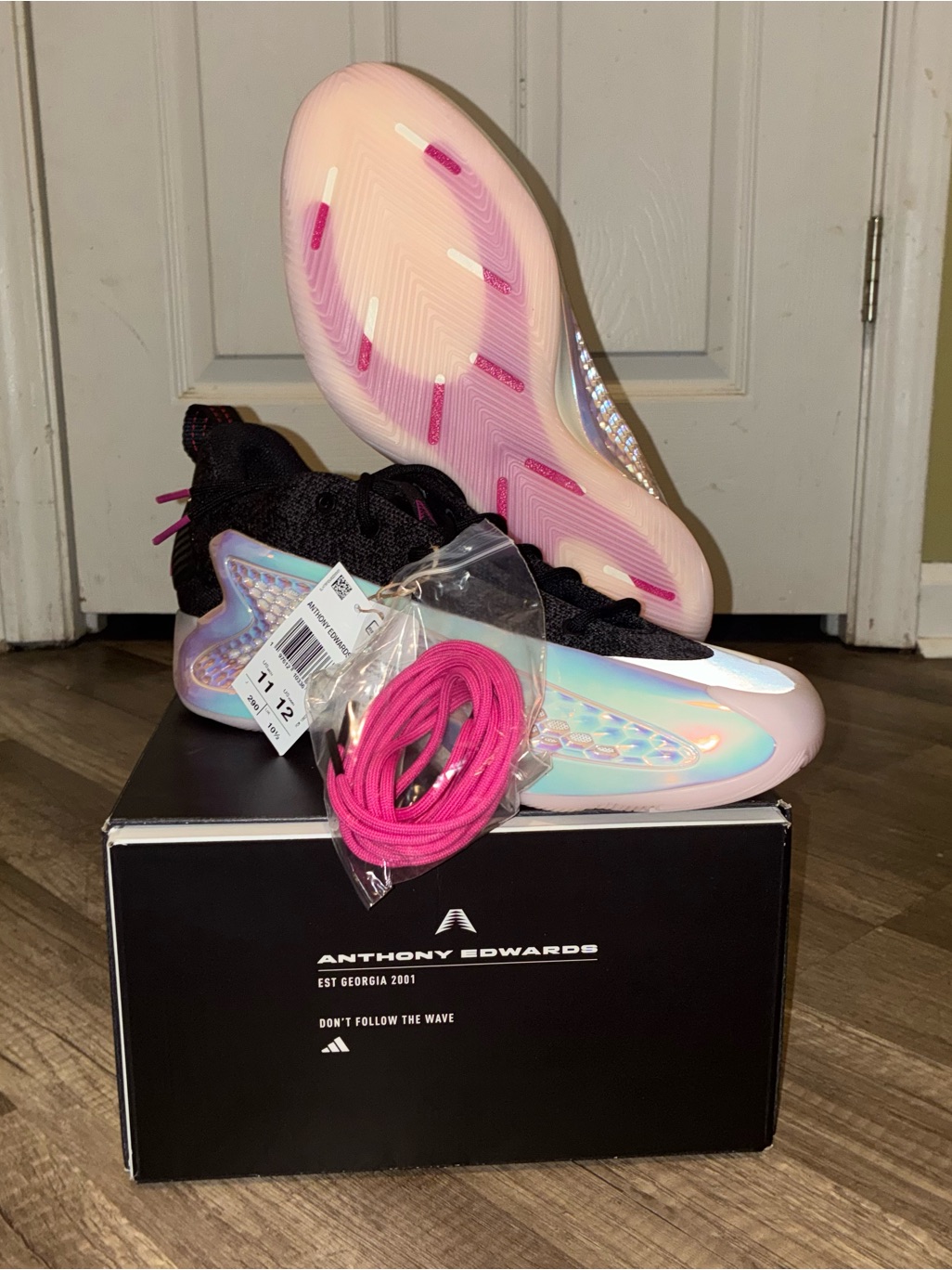 (Brand New) Size 11 - Adidas Ae 1 Low 'Year Of The Snake' Black Chrome Pink